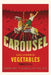 Vintage Journal Carousel Vegetable Crate Label by Found Image Press