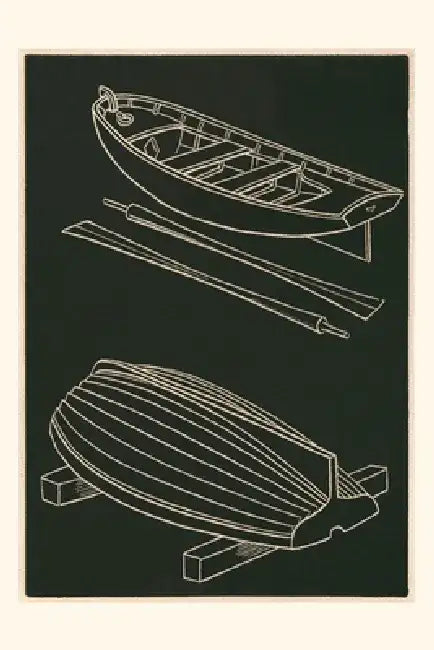 Vintage Journal Rowboats and Oars by Found Image Press