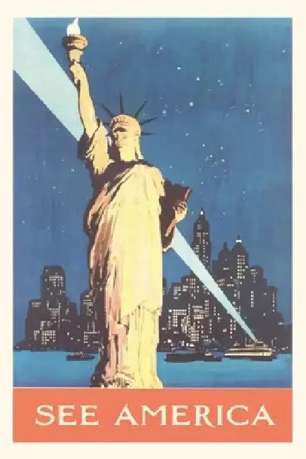 Vintage Journal Statue of Liberty by Found Image Press