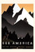 Vintage Journal Stylized Mountains by Found Image Press