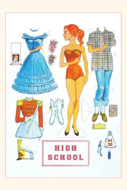 Vintage Journal High School Paper Doll by Found Image Press