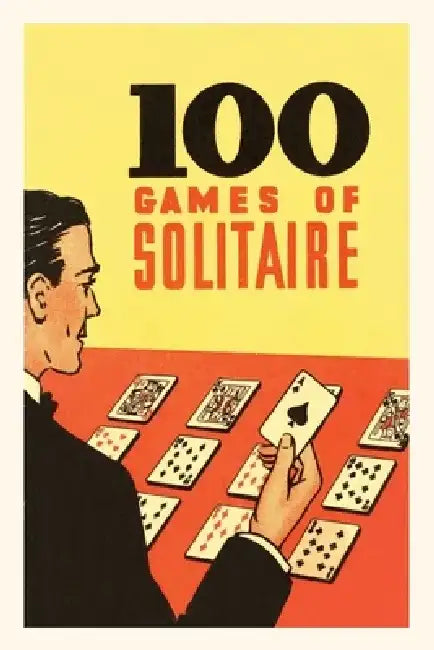 Vintage Journal 100 Games of Solitaire by Found Image Press