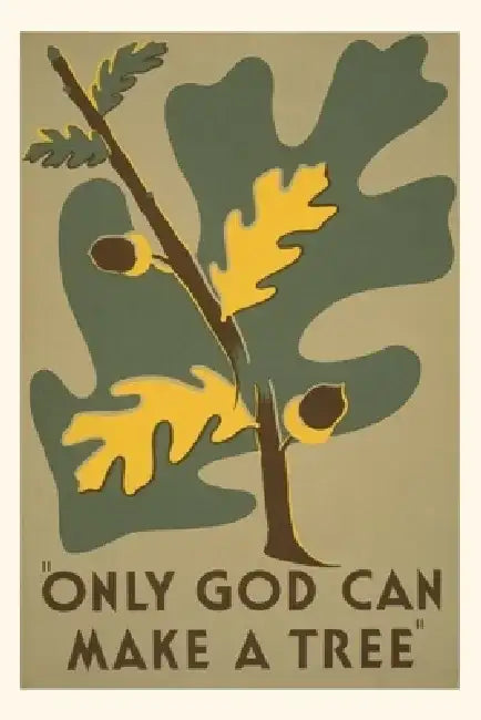 Vintage Journal Only God Can Make a Tree by Found Image Press