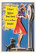 Vintage Journal Woman on Scale with Scottie dog by Found Image Press