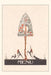Vintage Journal Art Nouveaum Menu, Dog and Peacock by Found Image Press