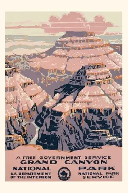 Vintage Journal Grand Canyon National Park Travel Poster by Found Image Press