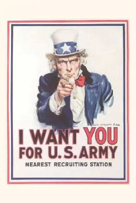 Vintage Journal Classic Army Recruiting Poster by Found Image Press