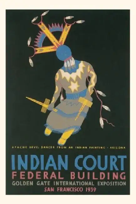 Vintage Journal Poster of Apache Devil Dancer by Found Image Press