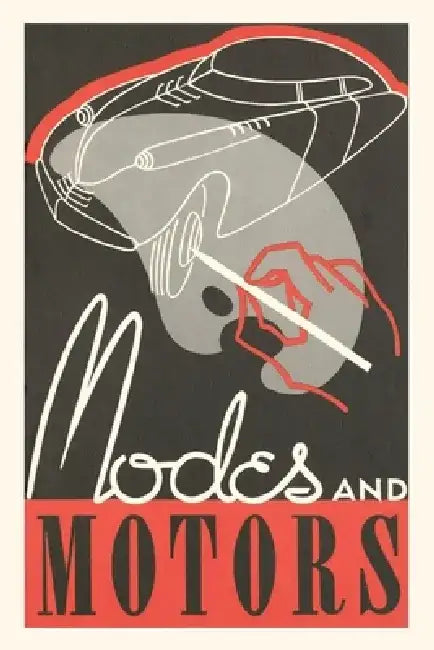 Vintage Journal Modes and Motors Magazine Cover by Found Image Press