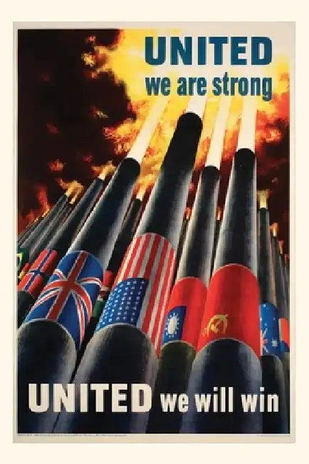 Vintage Journal United We Are Strong Poster by Found Image Press