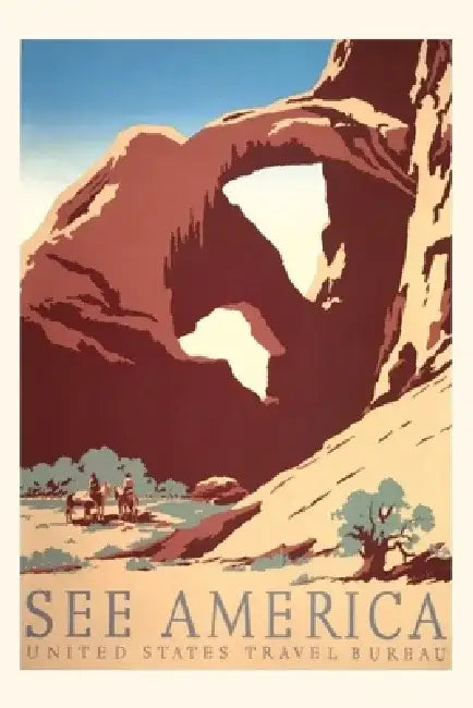 Vintage Journal See America Travel Poster by Found Image Press