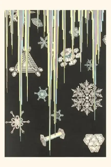Vintage Journal Icicles and Snowflakes by Found Image Press