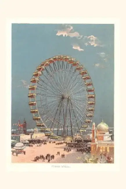 Vintage Journal Ferris Wheel, Amusement Park by Found Image Press