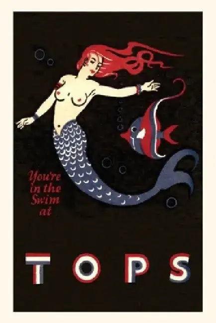 Vintage Journal Tops Mermaid and Angle Fish by Found Image Press
