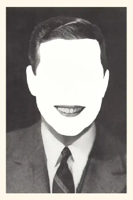 Vintage Journal Eyasless, Noseless Face by Found Image Press
