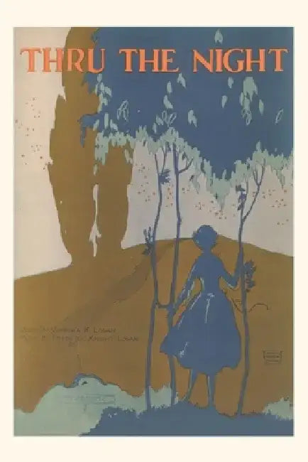 Vintage Journal Sheet Music for Thru the Night by Found Image Press