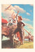Vintage Journal Farmer and Son Waving to Airplane by Found Image Press