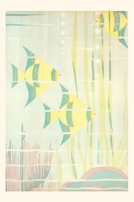 Vintage Journal Angel Fish in Coral by Found Image Press