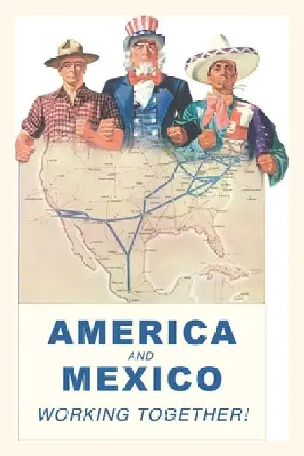 Vintage Journal America and Mexico Work Together by Found Image Press