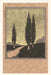 Vintage Journal Cypresses Woodcut by Found Image Press