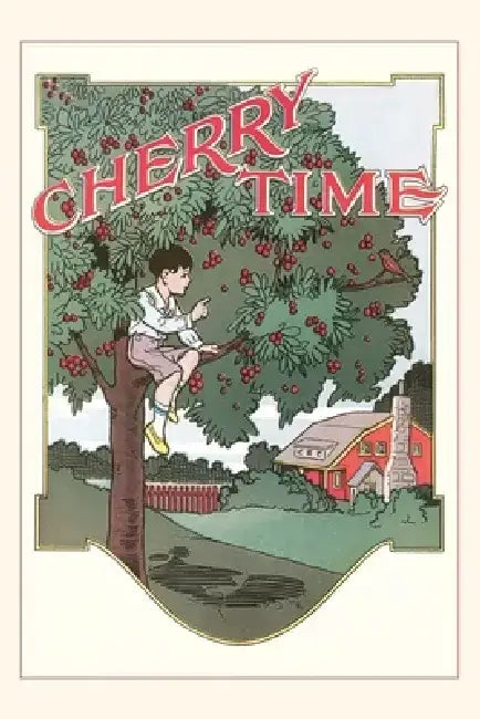 Vintage Journal Cherry Time, Boy in Tree by Found Image Press