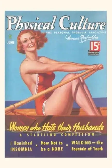 Vintage Journal Cover of Physical Culture Magazin by Found Image Press