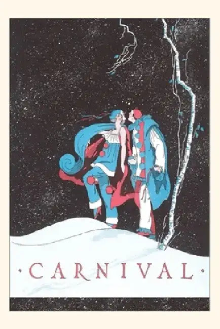 Vintage Journal Carnival Clowns in Universe by Found Image Press