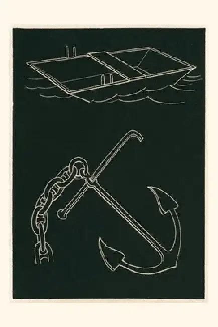 Vintage Journal Rowboat and Anchor by Found Image Press