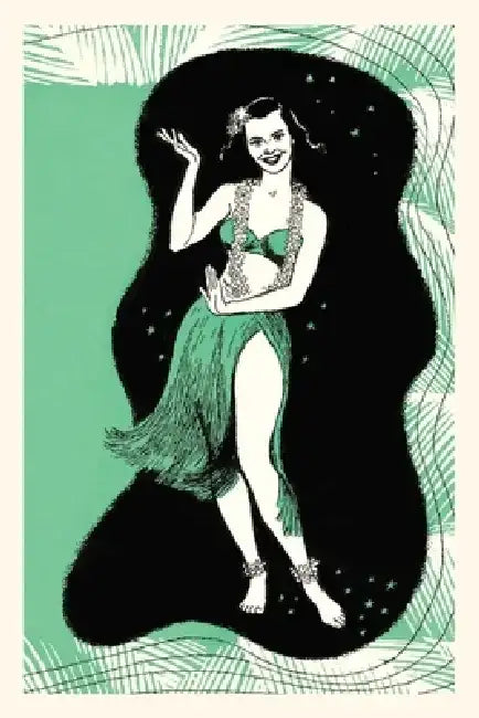 Vintage Journal Hula Girl by Found Image Press