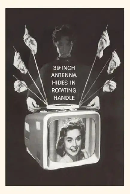 Vintage Journal Television Antenna from Fifties by Found Image Press