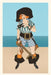 Vintage Journal Lady Pirate with Tattoo by Found Image Press
