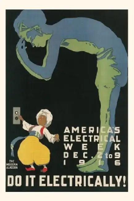Vintage Journal America`s Electical Week Poster by Found Image Press