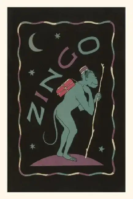 Vintage Journal Zingo Blue Monkey by Found Image Press