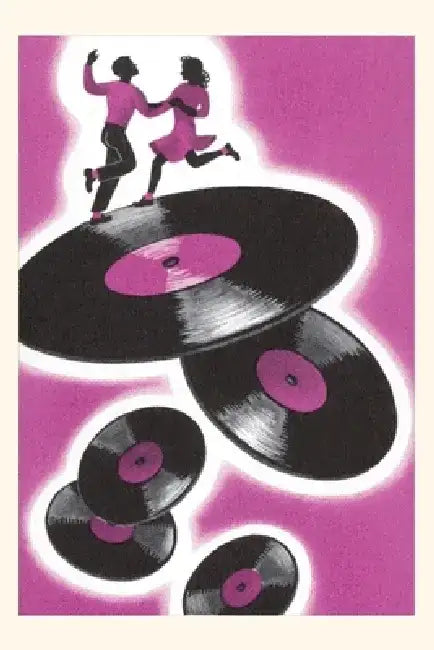 Vintage Journal Jitterbuggers and LPs, Purple by Found Image Press