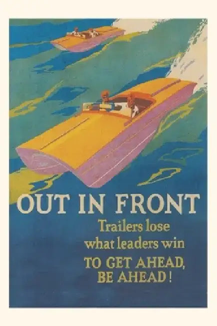 Vintage Journal Out in Front, Racing Speedboats by Found Image Press