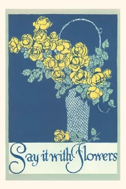 Vintage Journal Roses in Basket by Found Image Press