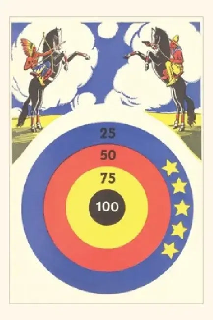 Vintage Journal Cowboy and Indian Target Practice by Found Image Press