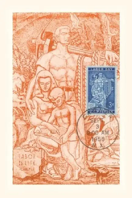 Vintage Journal Workers Sculpture by Found Image Press