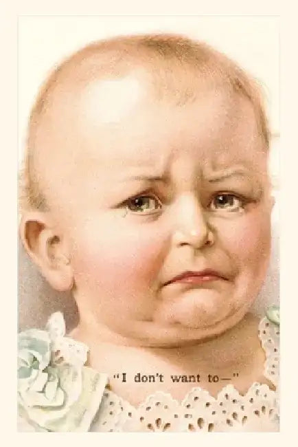 Vintage Journal Disgruntled Baby by Found Image Press