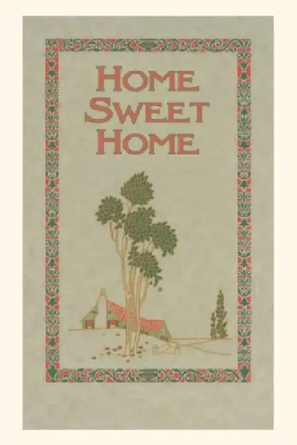 Vintage Journal Home Sweet Home, House and Trees by Found Image Press