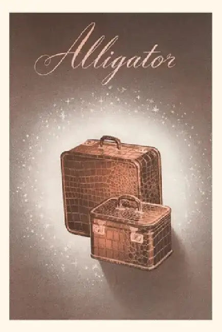 Vintage Journal Alligator Luggage by Found Image Press