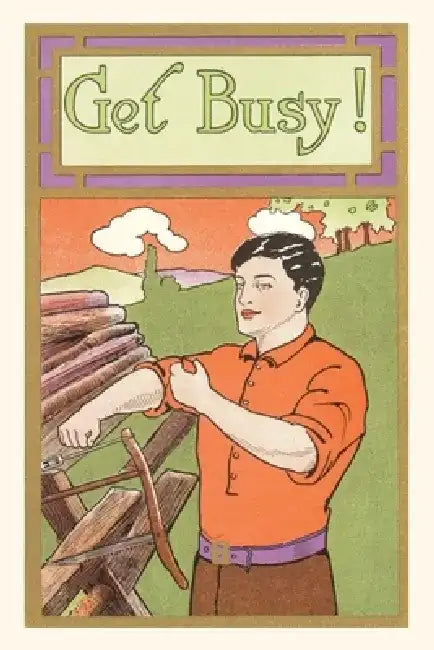 Vintage Journal Get Busy Sawyer by Found Image Press