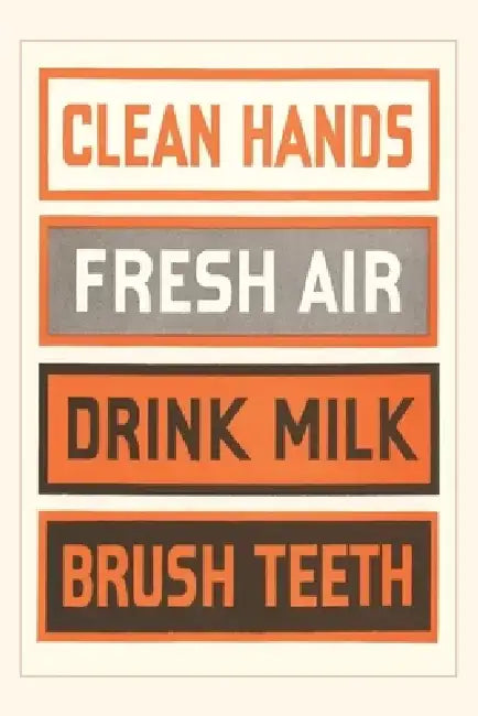 Vintage Journal Hygiene Poster by Found Image Press