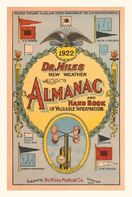 Vintage Journal Dr. Miles Weather Almanac by Found Image Press