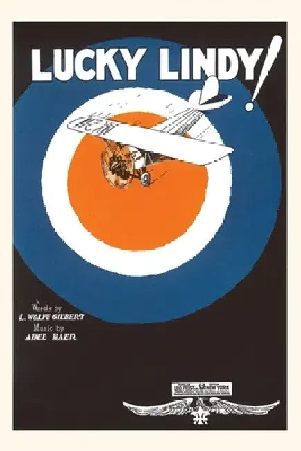 Vintage Journal Lucky Lindy Sheet Music by Found Image Press