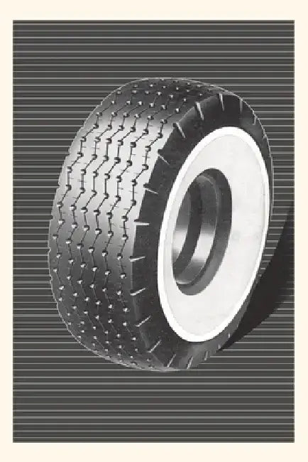 Vintage Journal Industrial Tire by Found Image Press