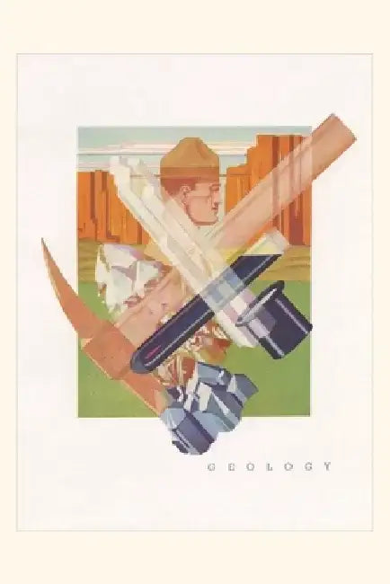 Vintage Journal Geology in the Field by Found Image Press