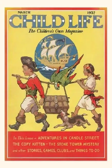 Vintage Journal Magazine Cover, Child Life by Found Image Press