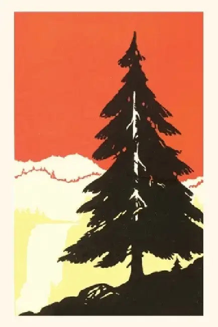 Vintage Journal Lone Pine Silhouette by Found Image Press