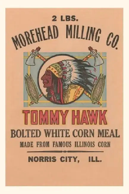 Vintage Journal Cornmeal Sack Label by Found Image Press